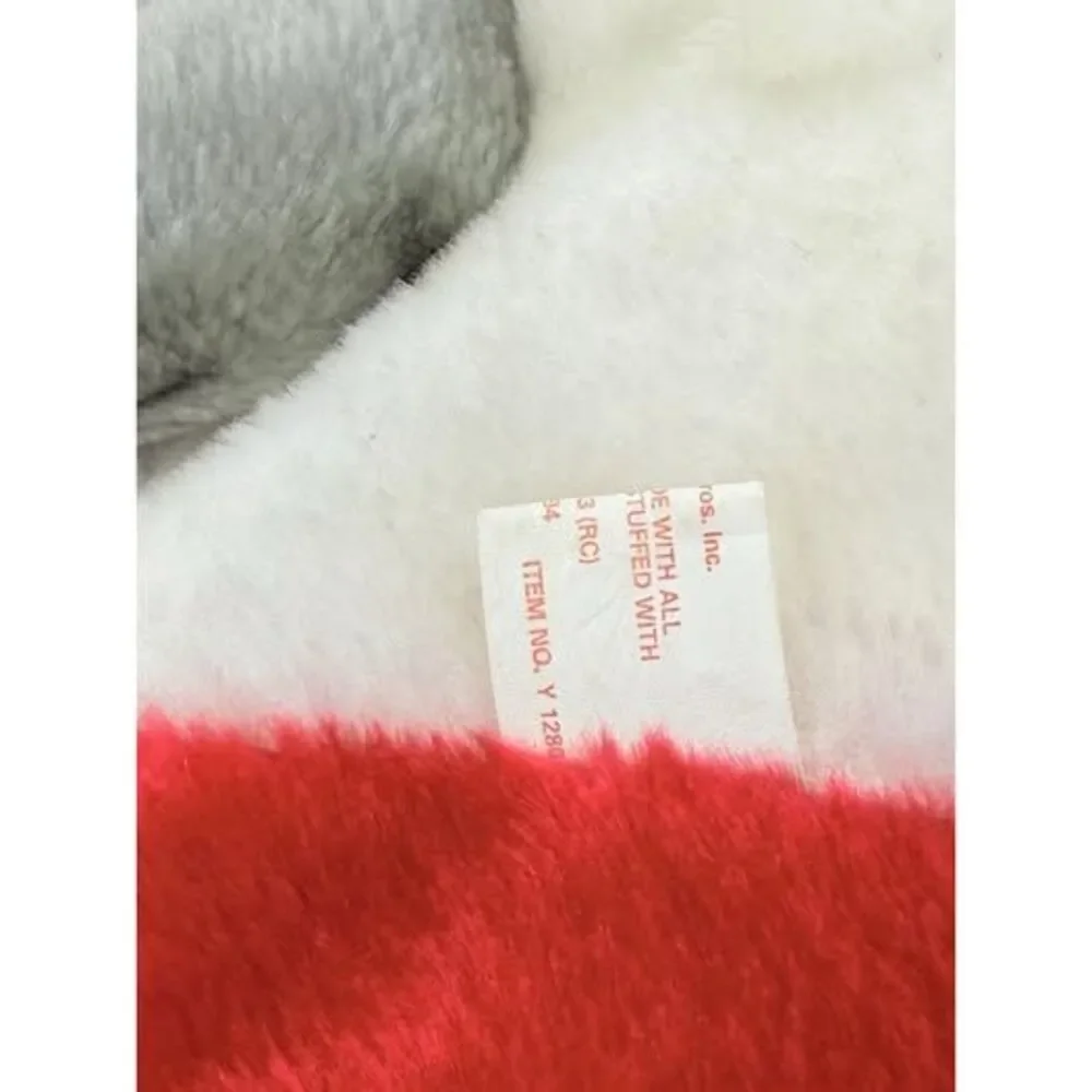 Vintage 1990 Bugs Bunny Plush Christmas stocking Smoke Free Home